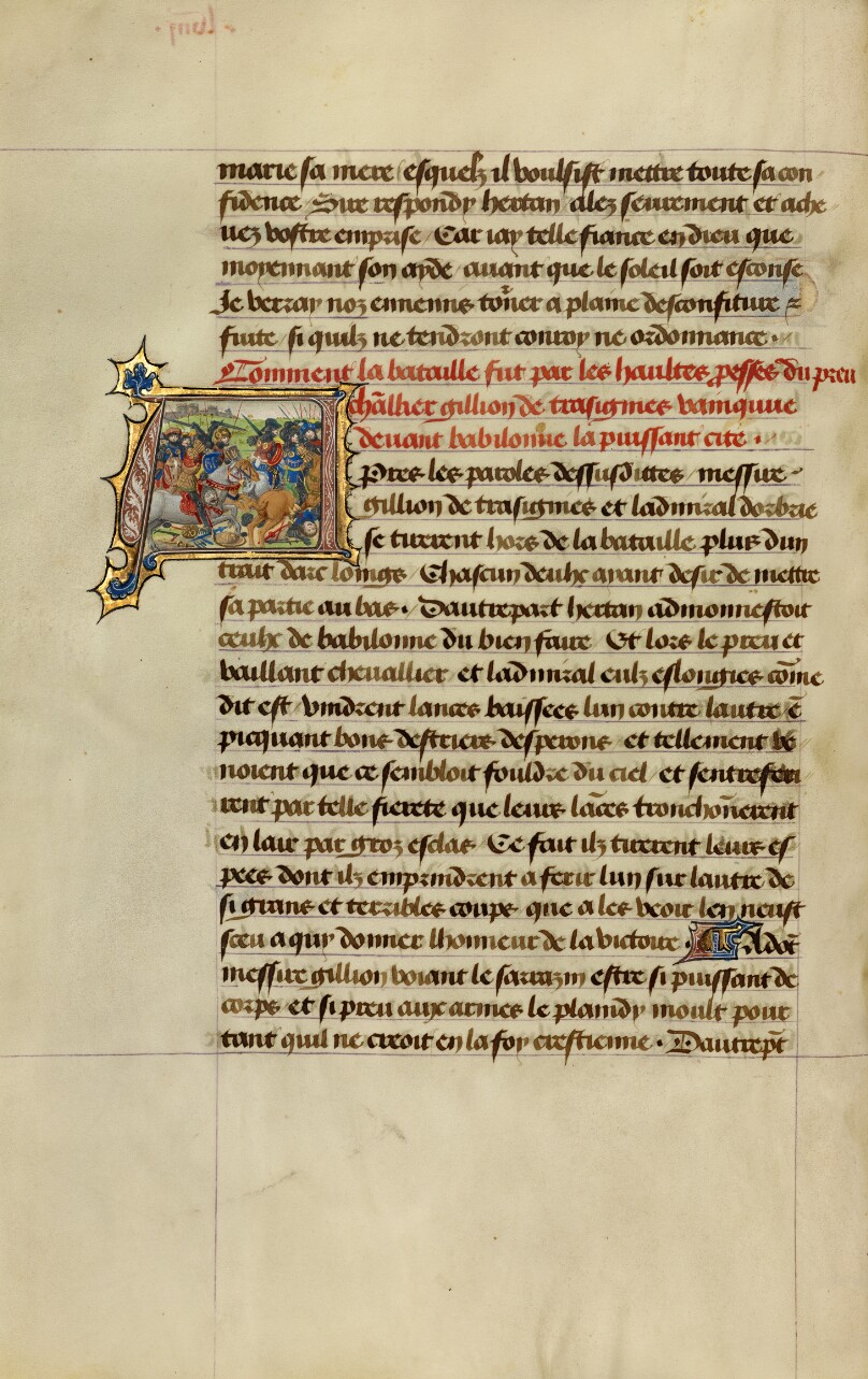 Initial A: Gillion Defeating the Army of the Emir of Orbrie