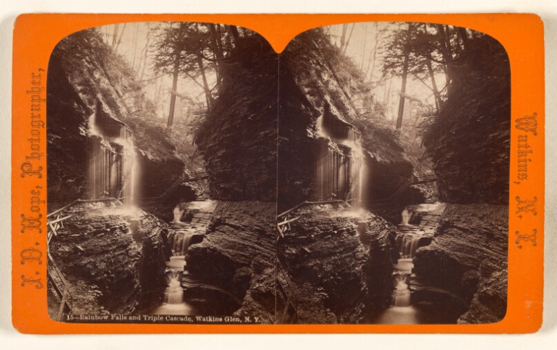 Rainbow Falls and Triple Cascade, Watkins Glen, N.Y.