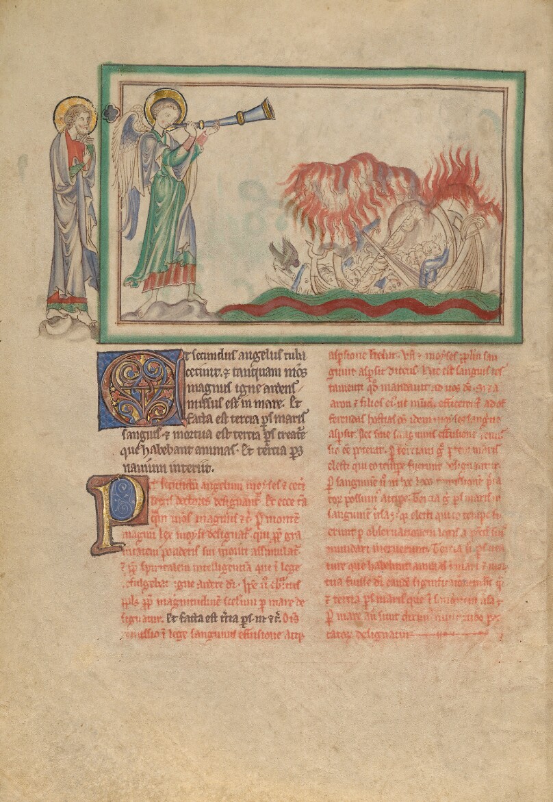 The Second Trumpet: The Burning Mountain in the Sea