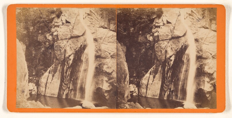 [2d fall of the Yosemite. Low Water. 700 ft.]