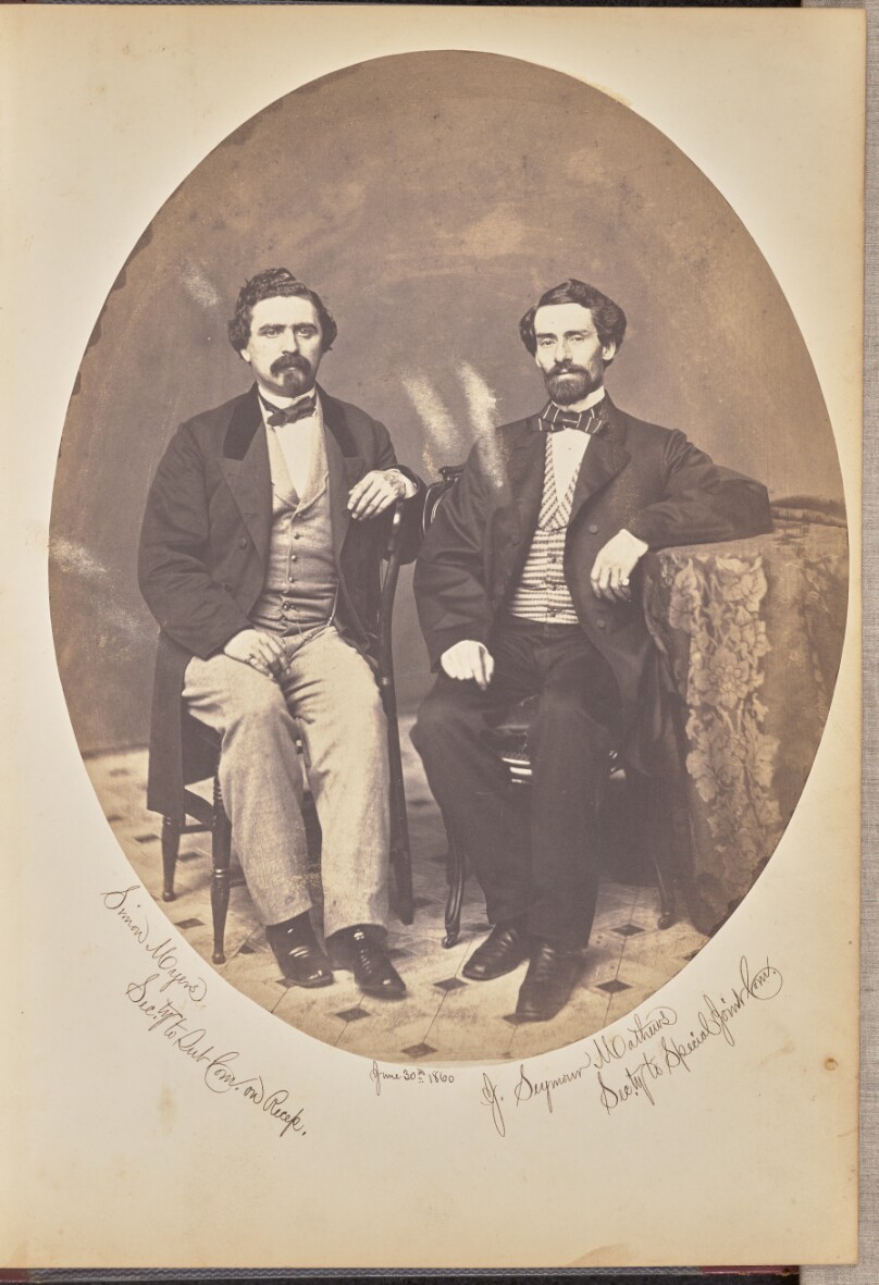 [Group portrait of two men, New York]