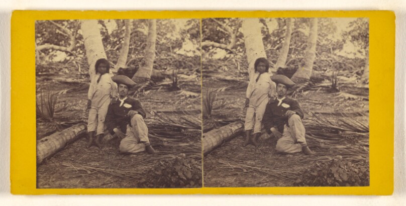 [Allen and an Indian Boy at San Blas, Darien Expedition]
