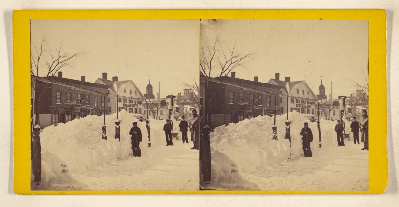 [Scene in Congress Street after the Big Snow Storm, Jan. 17th 1867, Portsmouth, New Hampshire]
