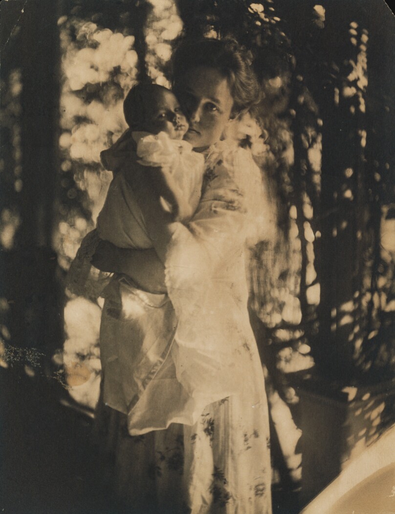 [Gertrude O'Malley and son Charles]