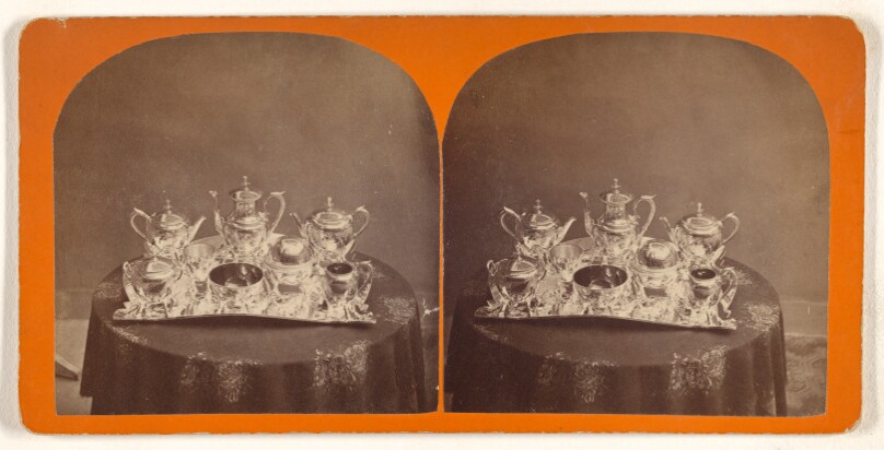 [Sterling silver tea set]