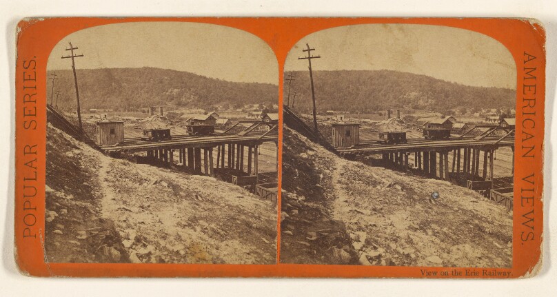 View from the Coal Pockets - Lackawaxen. [Erie Railway between New York and Niagara]