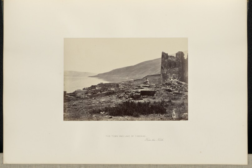 The Town and Lake of Tiberias, from the North