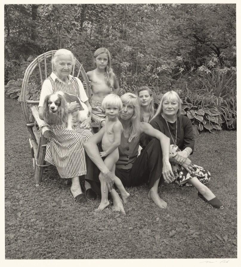 Virginia Coigney, Virginia, Erika, and Wylly Marshall, Alicia and Mary Travers, Redding, Connecticut