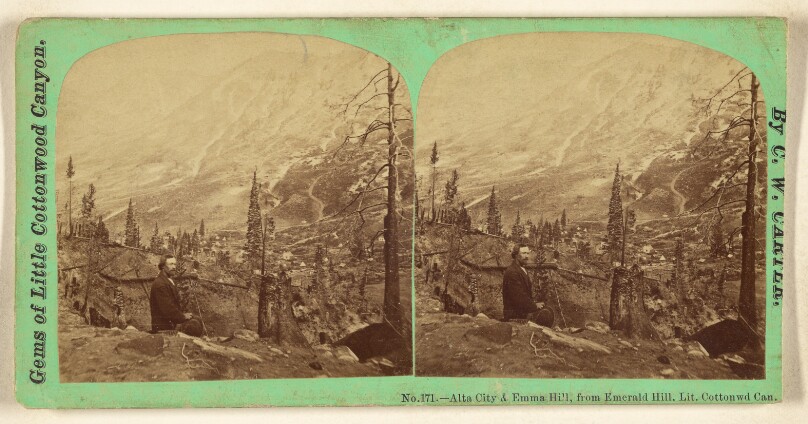 Alta City & Emma Hill, from Emerald Hill, Lit. Cottonw[oo]d Can. [Utah]