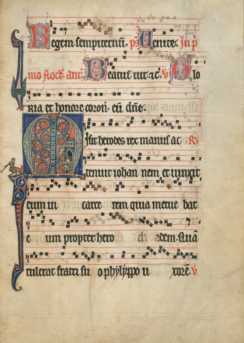 Initial M: The Beheading of Saint John the Baptist