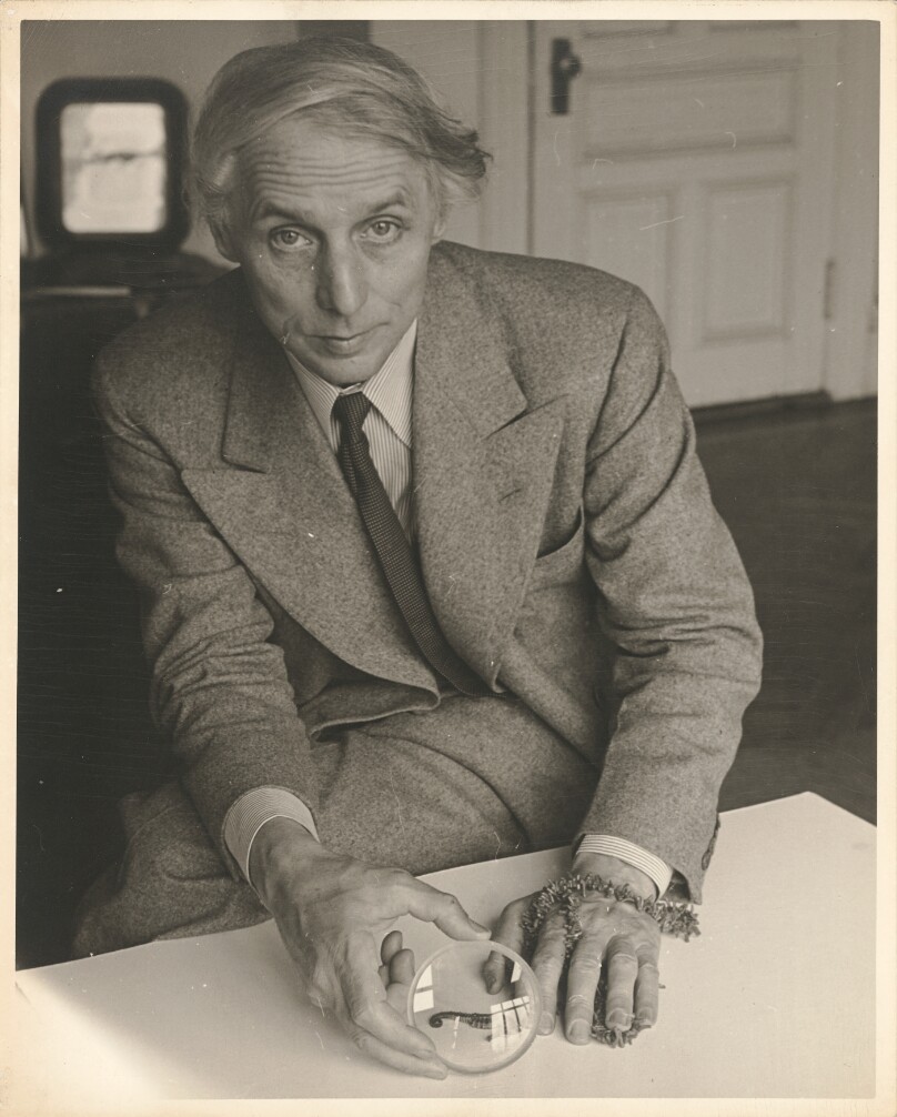 Max Ernst with Seahorse, New York