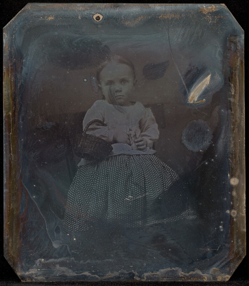 [Portrait of a Little Girl with Basket]