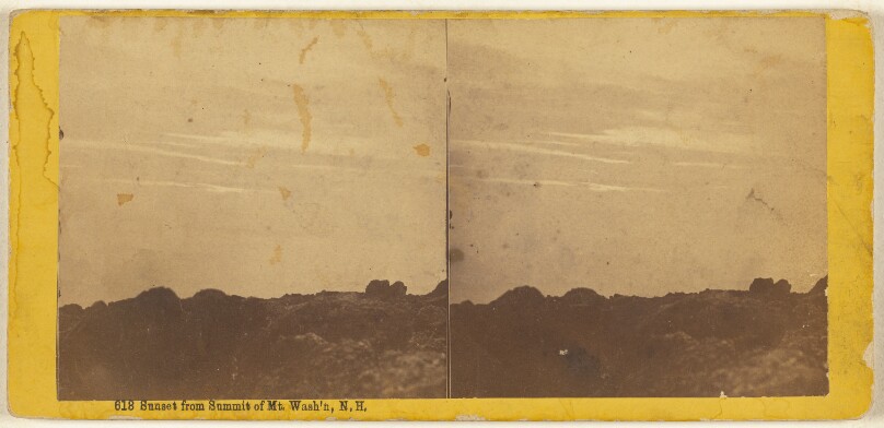 Sunset from Summit of Mt. Wash'n, N.H.