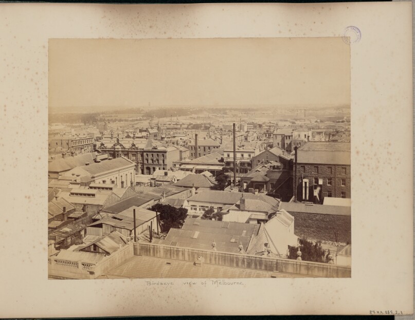 Birdseye view of Melbourne
