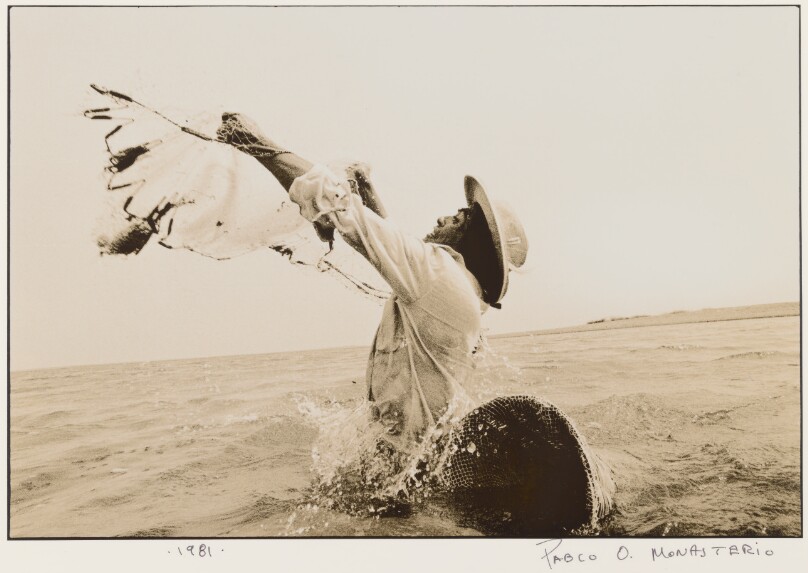 [Fisherman Throwing a Net]