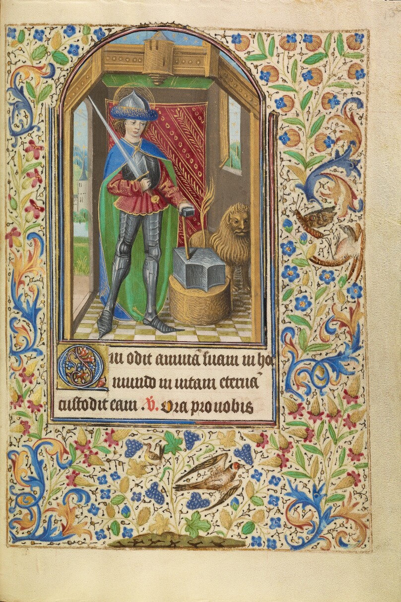 Saint Adrian Armed with a Sword and an Anvil