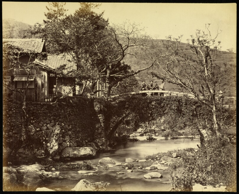 Tea House and Bridge on the Tokaido Road