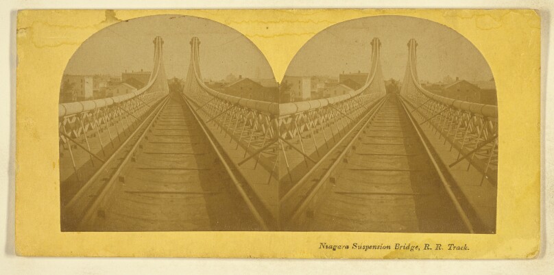 Niagara Suspension Bridge, R.R. Track.