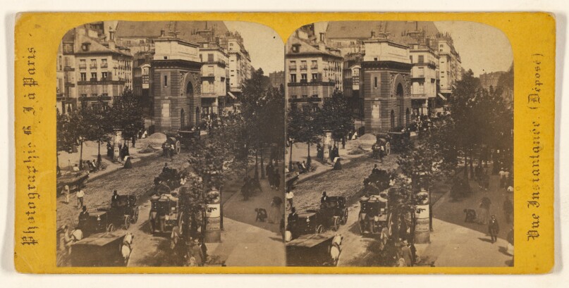 Vue Instantanee de Paris. Porte Saint-Martin.