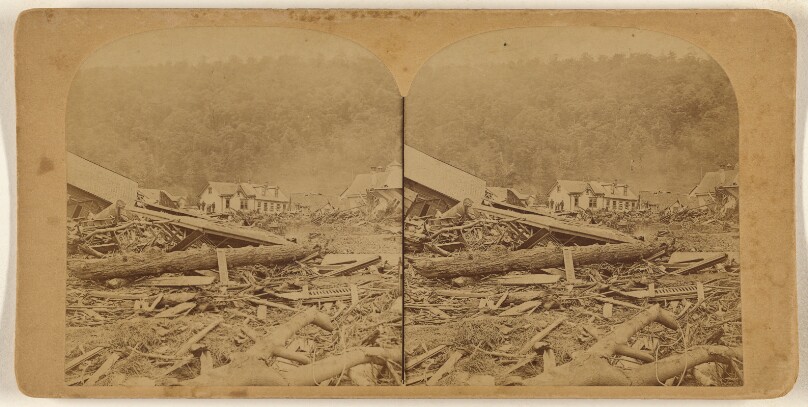 The Great Johnstown Flood, May 31, 1889. This is a view taken from the residence part of the city, and now shows nothing...