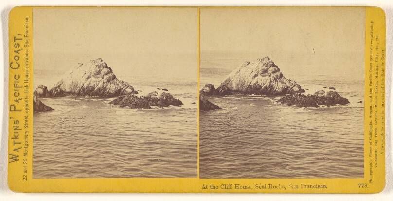 At the Cliff House, Seal Rocks, San Francisco.