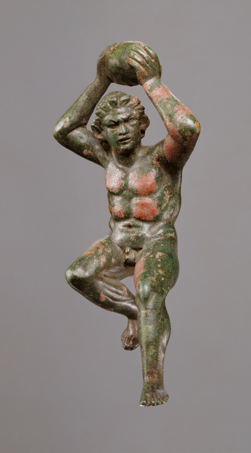 Statuette of a Giant Hurling a Rock