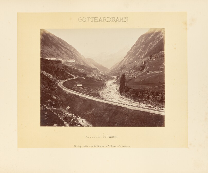 Gotthardbahn: Reussthal bei Wasen
