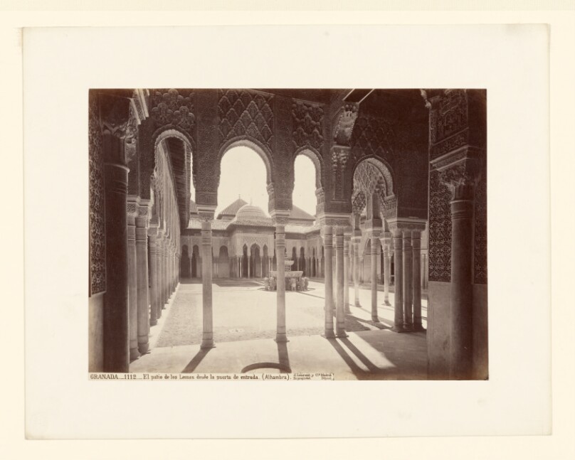 [Court of the Lions from the entryway, Alhambra, Granada]