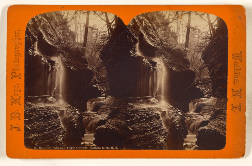 Rainbow Falls and Triple Cascade, Watkins Glen, N.Y.