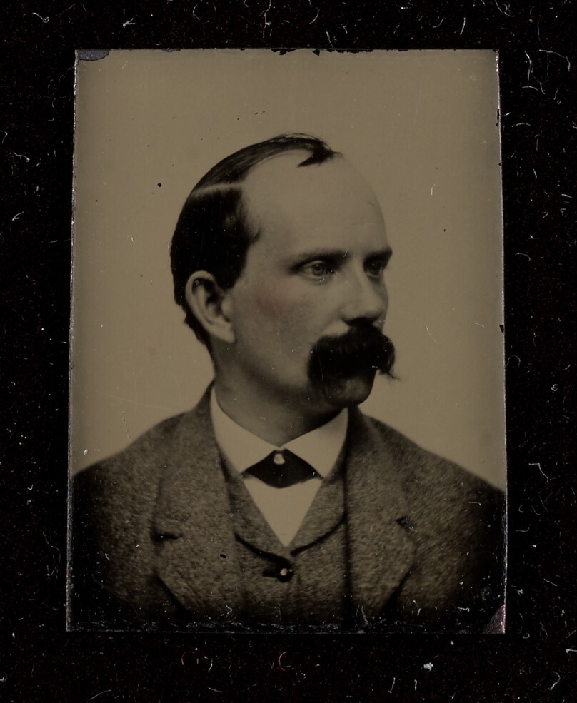 [Portrait of an Unidentified Man with Moustache]