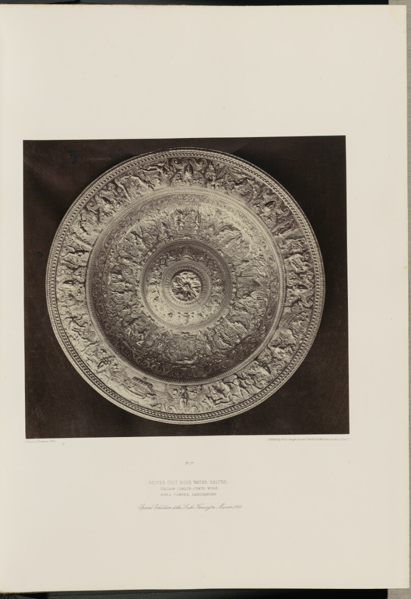 Silver Gilt Rose Water Salver