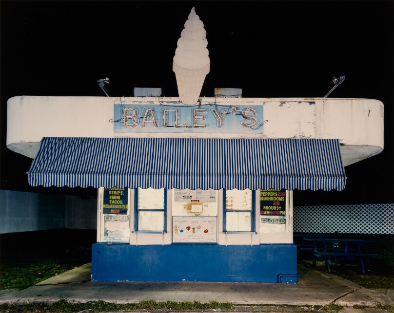 Bailey's Drive-In at Night, US 70B, Hot Springs, Arkansas