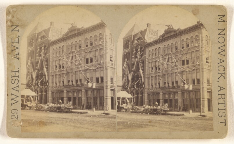 [View of George R Newell & Co. building, Minneapolis, Minnesota]