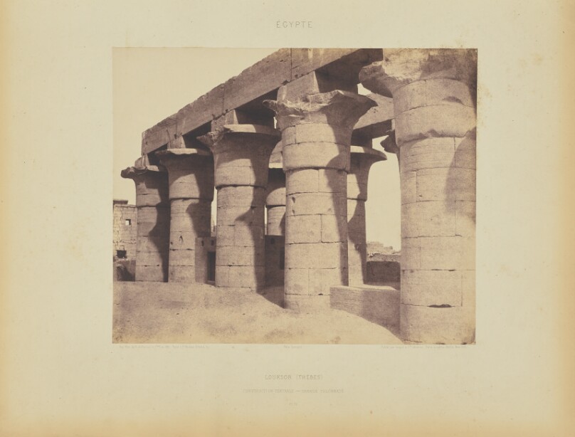 Louksor (Thèbes). Construction Centrale - Grande Colonnade