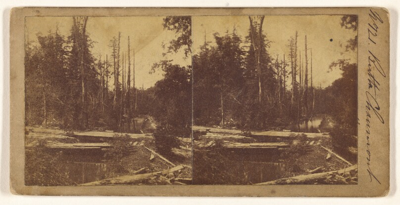 [Butte Chaumont] (recto); [Unidentified French city view] (verso)