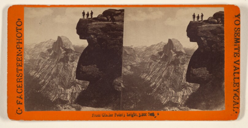 From Glacier Point; height 3,200 feet.