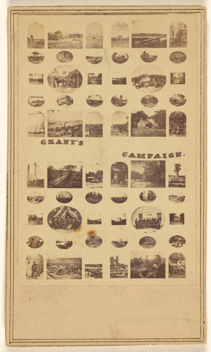 [Copy of a photo collage of "Grant's Campaign"]