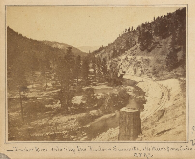 Truckee River Entering the Eastern Summits 134 Miles from Sac'to, C.P.R.R.