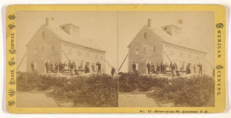 House on top Mt. Kiarsarge [sic], N.H.