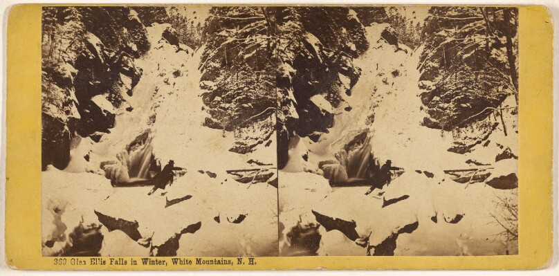 Glen Ellis Falls in Winter, White Mountains, N.H.