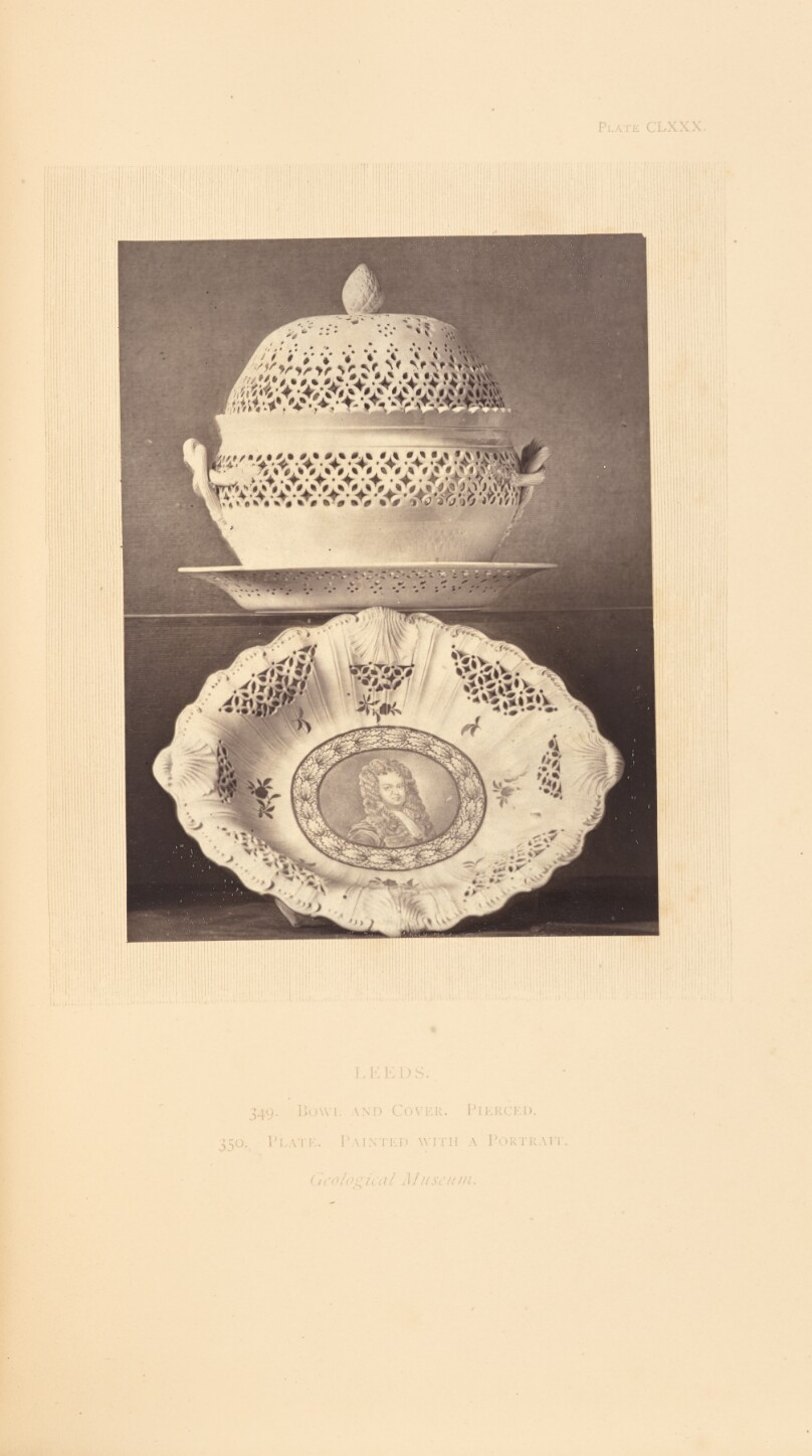 [Bowl with lid and two plates]