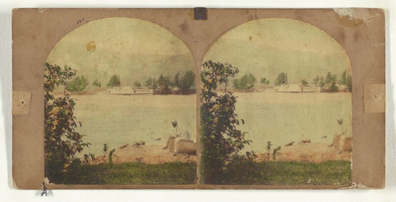 Lake George. Steamboat Landing at Ticonderoga.