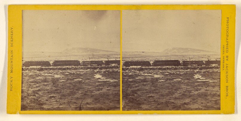 [Railroad travelling across the plains]