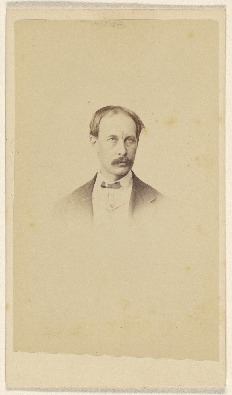 [Unidentified man with moustache, in vignette-style]