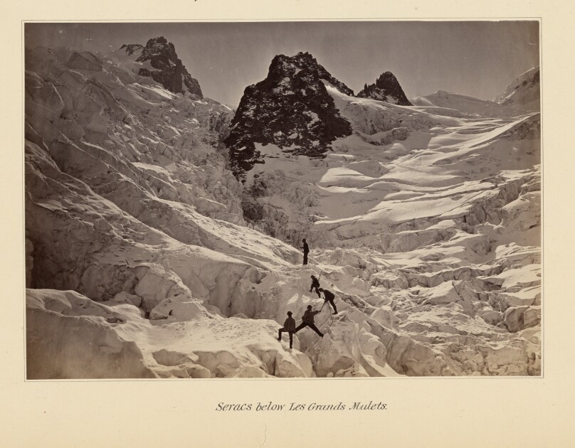 Seracs below Les Grands Mulets