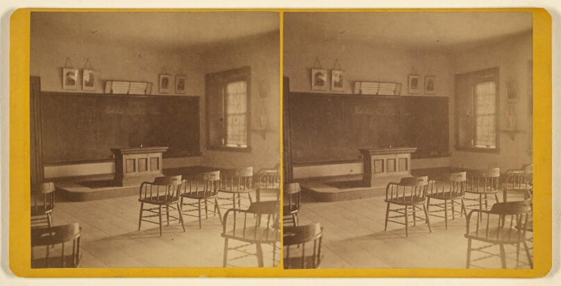 [Interior of a college classroom at Williamstown, Mass.]
