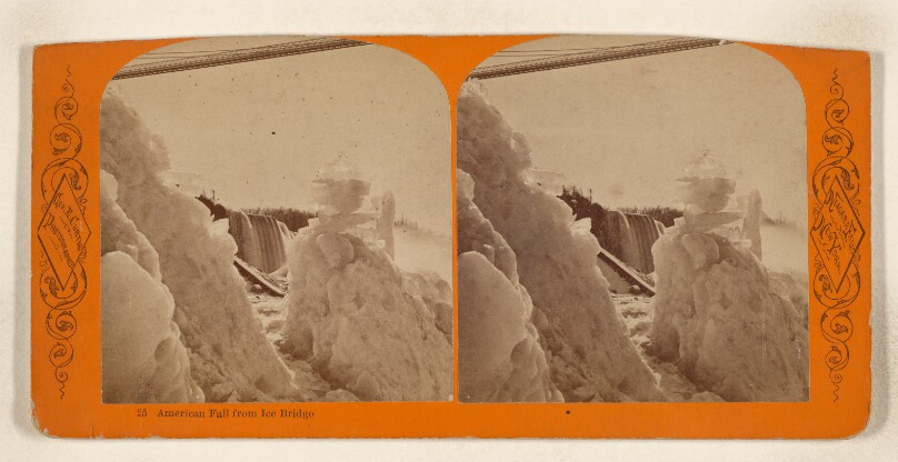 American Fall from Ice Bridge [Niagara Falls, New York]