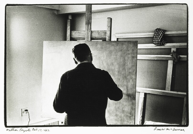 William Baziotes in his Studio