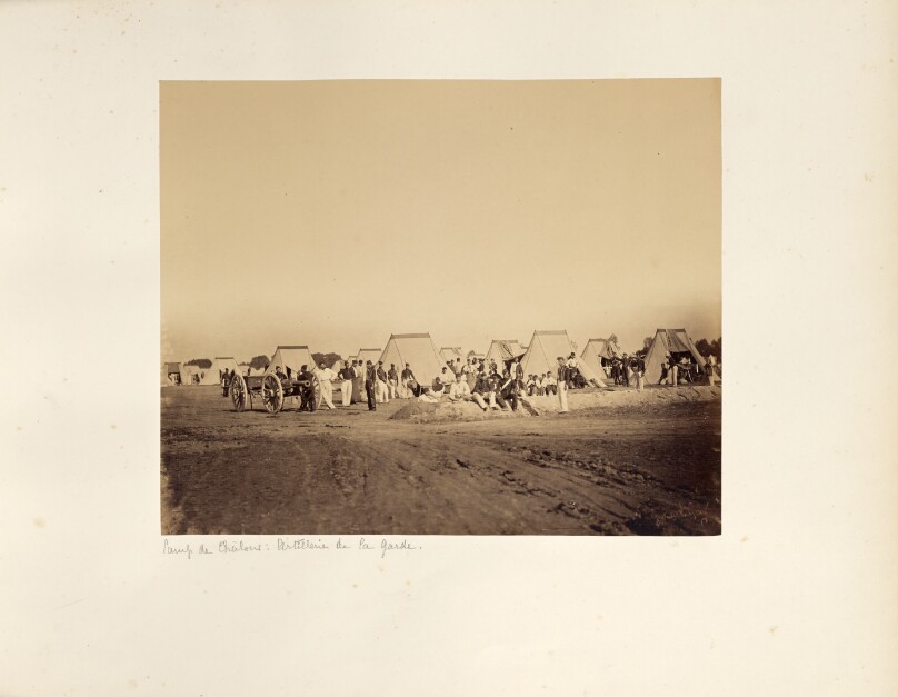 Camp de Châlons: Quarters of the artillery of the Imperial Guard.