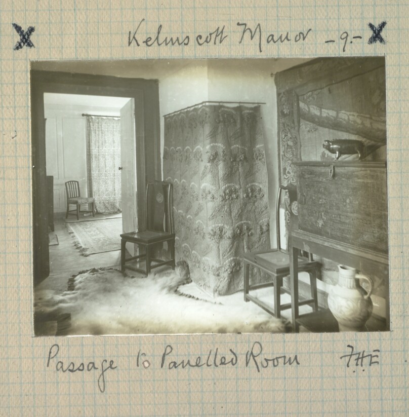 Kelmscott Manor. Passage to Panelled Room.